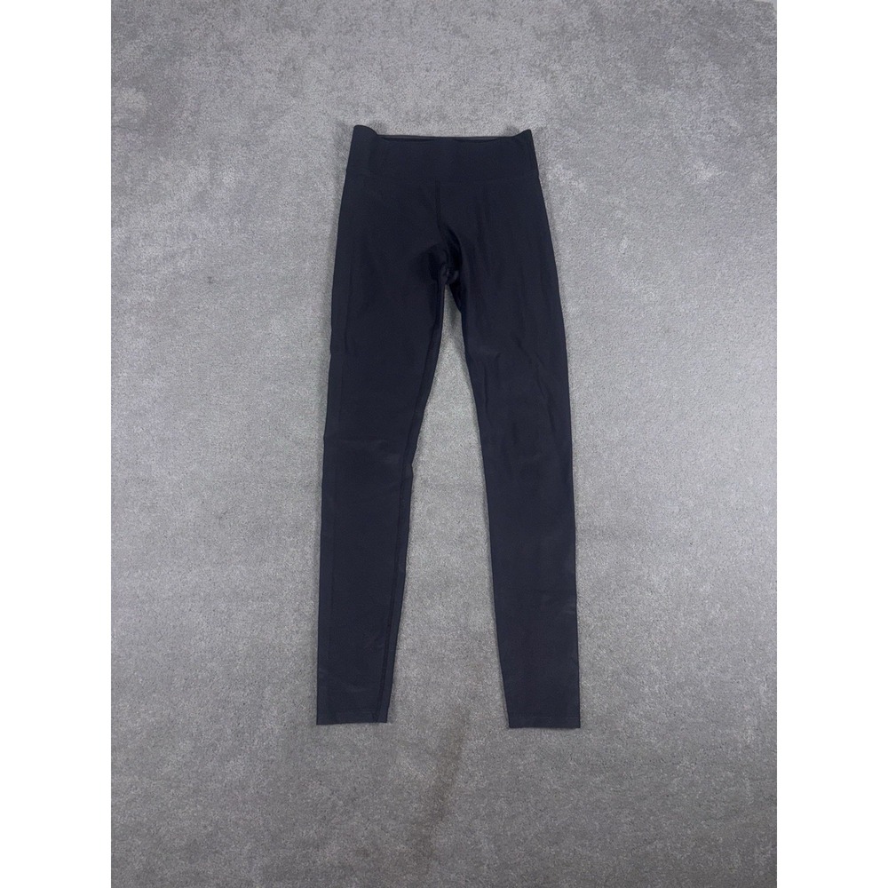 Carbon 38 Takara Shine Metallic Gray Crop High Rise Leggings Women's Size S